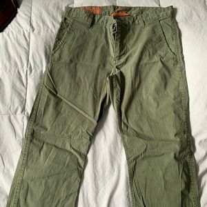 Army green docker pants. 33-30